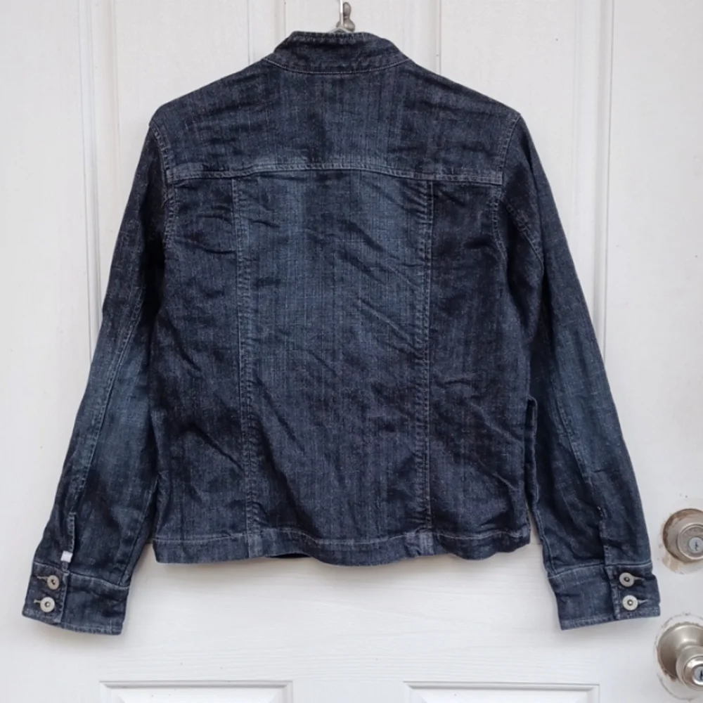 CHICO'S Denim Blue Women's Jacket SZ 0 - Picture 5 of 6